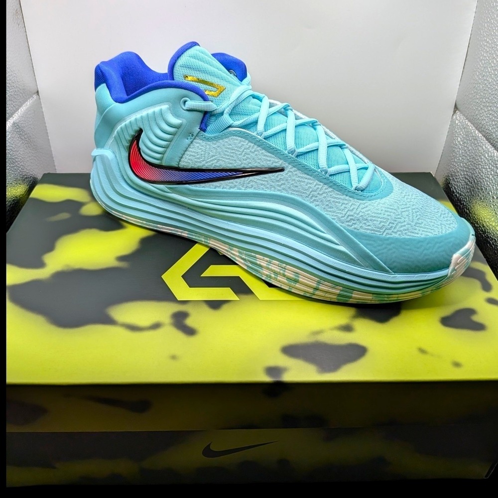 Nike Giannis Freak 7 Basketball Shoes Size 11.5 Aqua Colorful HF3450-402